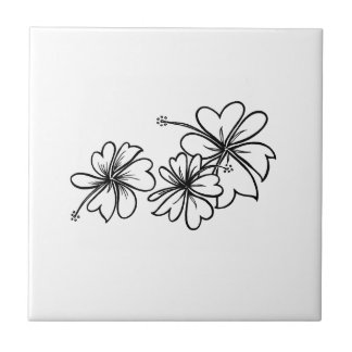 Hawaiian Hibiscus Decorative Tiles Tegeltje