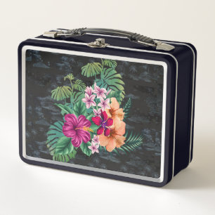 Hawaiian Hibiscus en Monstera Retro Lunch Box