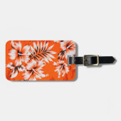 Hawaiian Hibiscus Flower Background Bagagelabel (Voorkant horizontaal)