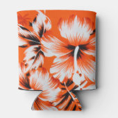 Hawaiian Hibiscus Flower Background Blikjeskoeler (Achterkant)