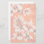 Hawaiian Hibiscus Flower Background Briefpapier (Voorkant / Achterkant)