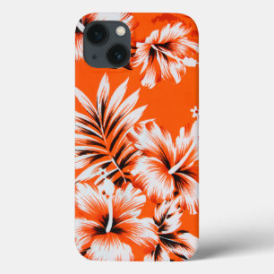 Hawaiian Hibiscus Flower Background iPhone 13 Hoesje