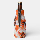 Hawaiian Hibiscus Flower Background Flesjeskoeler (Fles Achterkant)