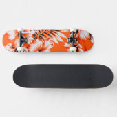Hawaiian Hibiscus Flower Background Skateboard (Horizontaal)