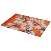 Hawaiian Hibiscus Flower Background Snijplank (Hoek)