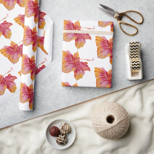 Hawaiian Hibiscus Flower Cadeaupapier (Crafts)