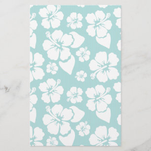 Hawaiian Hibiscus Flower Pattern Briefpapier