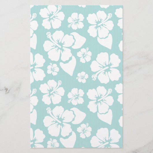 Hawaiian Hibiscus Flower Pattern Briefpapier (Voorkant)