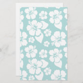 Hawaiian Hibiscus Flower Pattern Briefpapier (Voorkant / Achterkant)
