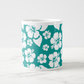 Hawaiian Hibiscus Flower Pattern Extra Grote Beker (Voorkant)