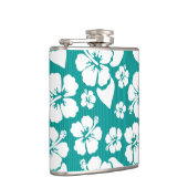 Hawaiian Hibiscus Flower Pattern Heupfles (Rechts)