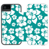 Hawaiian Hibiscus Flower Pattern Incipio iPhone Portemonnee Hoesje (Agenda Open)