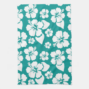 Hawaiian Hibiscus Flower Pattern Theedoek
