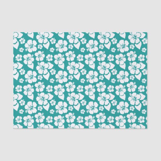 Hawaiian Hibiscus Flower Pattern Tissuepapier (Voorkant)