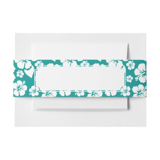 Hawaiian Hibiscus Flower Pattern Uitnodigingen Wikkel (Voorkant Voorbeeld)