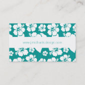 Hawaiian Hibiscus Flower Pattern Visitekaartje (Achterkant)