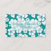Hawaiian Hibiscus Flower Pattern Visitekaartje (Voorkant)