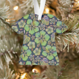 Hawaiian Hibiscus green Ornament