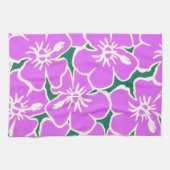 Hawaiian Hibiscus Luau Tropische bloemen Theedoek (Horizontaal)