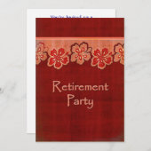 Hawaiian Hibiscus Retirement Kaart (Voorkant / Achterkant)
