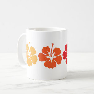 Hawaiian Hibiscus-ventilator in retrokleuren Koffiemok