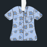 Hawaiian Holly Hanoukka Blue Floral Aloha Shirt<br><div class="desc">Hau’oli Hanukaha est Hawaï'ian pour Happy Hanoukka ! Cette illustration montre une interprétation tropicale du saint dans les couleurs Hanoukka et les gradients subtils. Le lettrage est poussiéreux avec de la neige pour une surprise supplémentaire. Ce design est disponible sur une variété de produits pour la maison et les vêtements...</div>