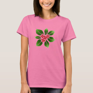 Hawaiian Holly Mele Kalikimaka Kerstrood T-shirt