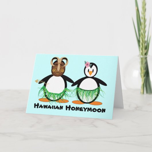 Hawaiian Honeymoon Kaart (Voorkant)