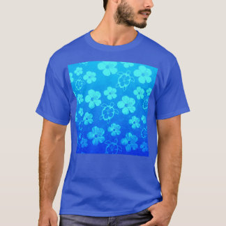 Hawaiian Honu en Hibiscus Triblend T-shirt