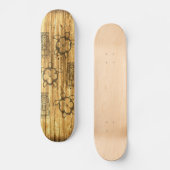 Hawaiian Honu en Tiki Mask Skateboard (Voorkant)