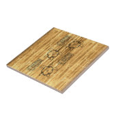 Hawaiian Honu en Tiki Mask Tegeltje (Zijkant)