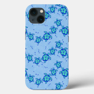 Hawaiian Honu Hibiscus Zee Turtles iPhone 13 Hoesje