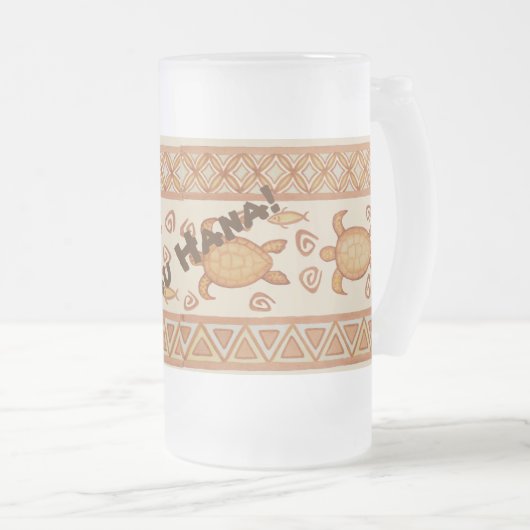 Hawaiian Honu in Fish Tribal Pau Hana! Mok bier (Voorkant rechts)