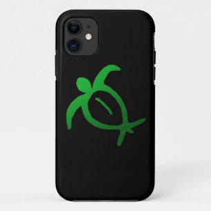 Hawaiian Honu Petroglyph op zwart - iPhone 5 Hoesj 11 Hoesje
