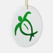 Hawaiian Honu Petroglyph - Ornament (Rechts)
