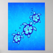 Hawaiian Honu Poster (Voorkant)