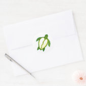 Hawaiian Honu Ronde Sticker (Envelop)