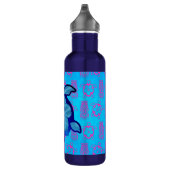 Hawaiian Honu Turtle en Hibiscus Waterfles (Rechts)