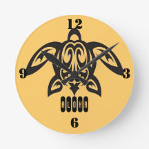 Hawaiian Honu Wall klok