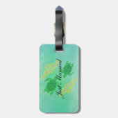 Hawaiian Honu Wedding Bagagelabel (Achterkant verticaal)