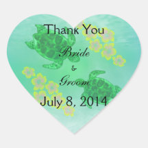 Hawaiian Honu Wedding Bedankt