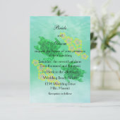 Hawaiian Honu Wedding Kaart (Staand voorkant)