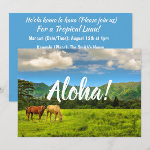 Hawaiian Horses, Hokulei Peak, Kauai, Hawaii Kaart