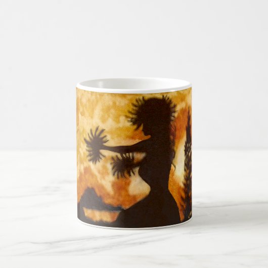 Hawaiian Hula Dancer 11 oz Morphing Mok (Center)