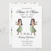 Hawaiian Hula Dancer Thunder_Cove Kaart (Voorkant / Achterkant)