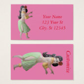 Hawaiian Hula Dancer Thunder_Cove Visitekaartje (Voorkant /achterkant)
