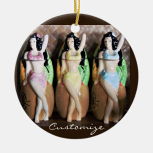Hawaiian Hula Dancers Thunder_Cove Keramisch Ornament