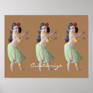 Hawaiian Hula Dancers Thunder_Cove Poster