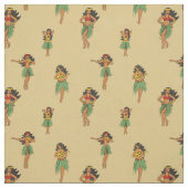 Hawaiian Hula Dancing Girls  Pattern Stof (Swatch)