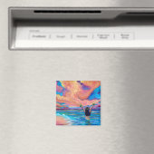 Hawaiian Hula Girl at Sunrise Magnet (In Situ (Lave-vaisselle))